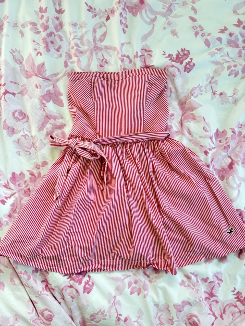 Vintage Hollister Red and White Stripe mini dress!